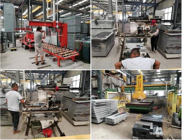 desert brown granite tiles production process