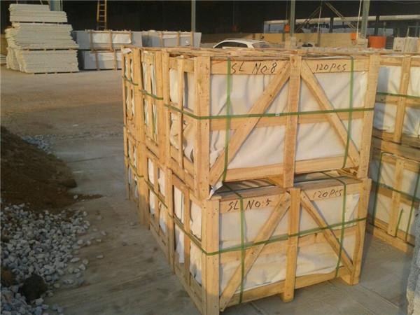 silver honed travertine tiles  packing