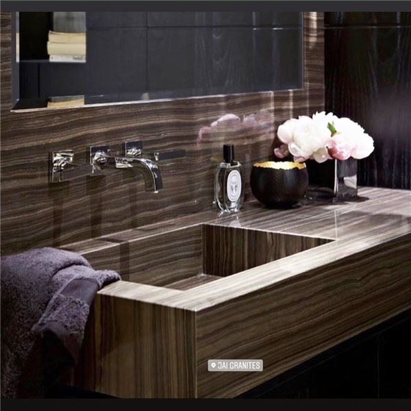 tobacco brown marble tile for countertop