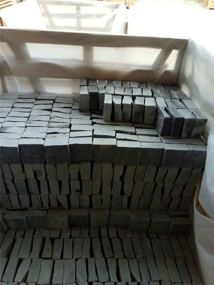 G654 granite cube stone for outdoor