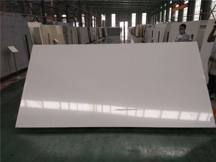 pearl white quartz stone vanity top