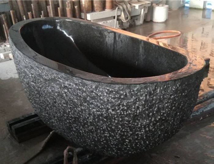G654 Dark Grey Granite Bathtub