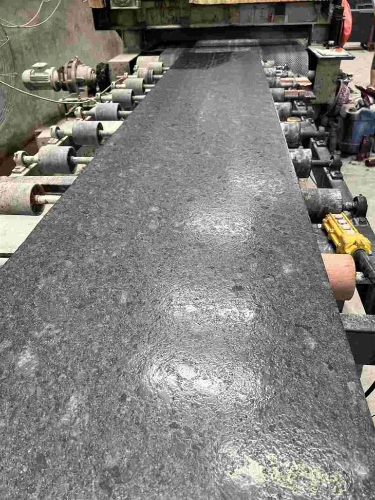 grey leathered granite