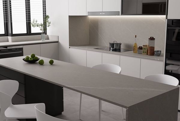 Meja Batu Sinter Pietra Grey