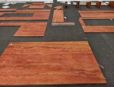 Ubin Travertine Merah