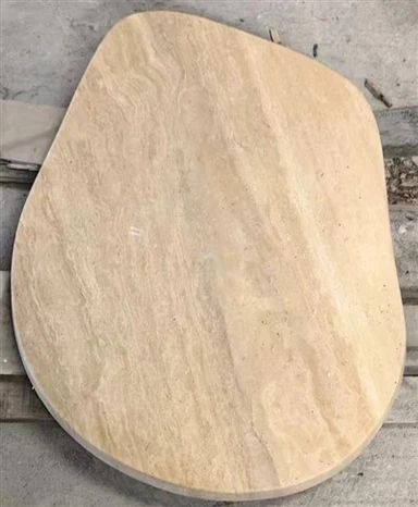 Bagian Atas Meja Kopi Travertine